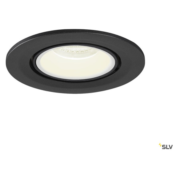 Numinos® gimble s, encastré de plafond intérieur, 20°, noir/blanc, led, 8,6w, 4000k