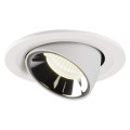 Numinos® gimble s, encastré de plafond intérieur, 40°, blanc/chrome, led, 8,6w, 4000k