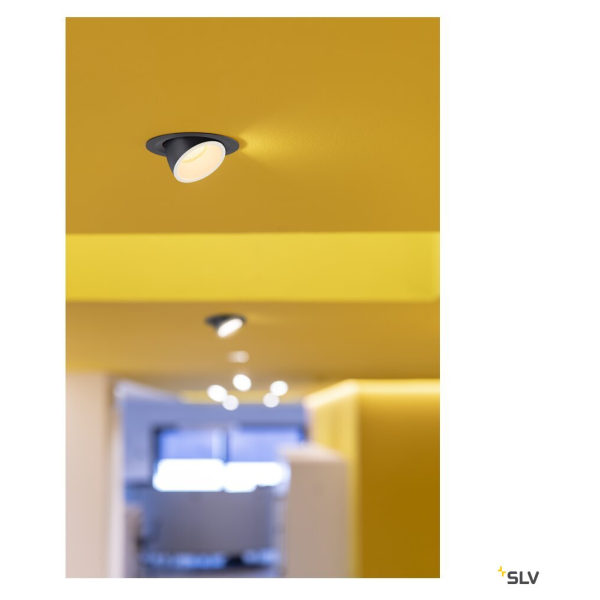 Numinos® gimble m, encastré de plafond intérieur, 40°, noir/blanc, led, 17,5w, 3000k