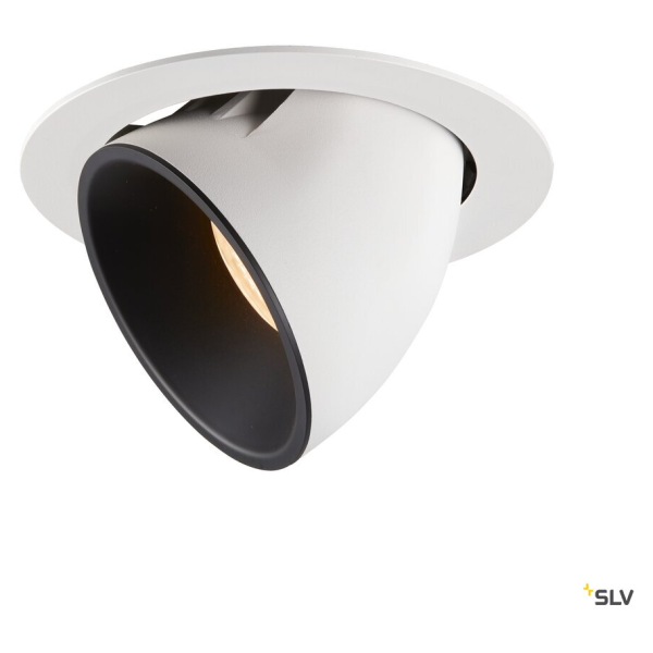 Numinos® gimble xl, encastré de plafond intérieur, 40°, blanc/noir, led, 37,4w, 2700k