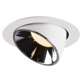 Numinos® gimble xl, encastré de plafond intérieur, 20°, blanc/chrome, led, 37,4w, 3000k