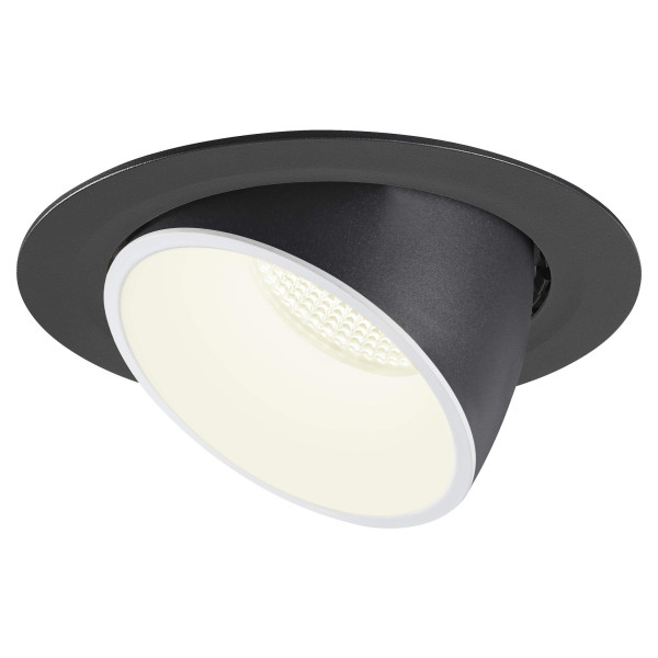 Numinos® gimble xl, encastré de plafond intérieur, 40°, noir/blanc, led, 37,4w, 4000k