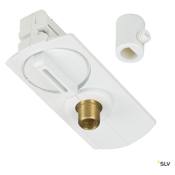 RAIL 1 ALLUMAGE, ADAPTATEUR 1 ALLUMAGE POUR SUSPENSIONS, BLANC