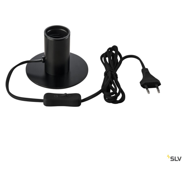 Fitu, lampe à poser intérieure, noir, e27, 10w max