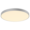 Medo 90 corona, plafonnier intérieur, rond, gris argent, led, 78w, 3000k/4000k, variable triac