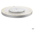 Medo 90 corona, plafonnier intérieur, rond, gris argent, led, 78w, 3000k/4000k, variable triac