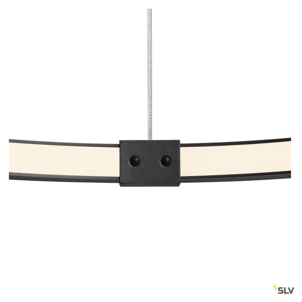 One 60, suspension intérieure, noir, led, 25w, 3000k/4000k, variable dali