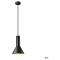 Phelia, suspension intérieure, ø 17,5 cm, noir/doré, e27, 23w max