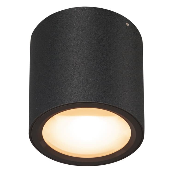 Oculus, plafonnier intérieur, noir, led, 10,5w, 2000-3000k, dim to warm