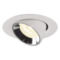 Numinos® gimble xs, encastré de plafond intérieur, 55°, blanc/chrome, led, 7w, 4000k