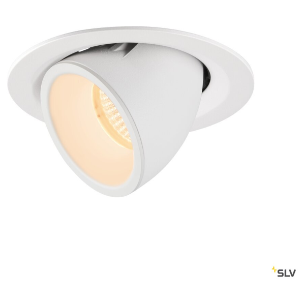 Numinos® gimble m, encastré de plafond intérieur, 20°, blanc, led, 17,5w, 2700k