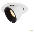 Numinos® gimble l, encastré de plafond intérieur, 20°, blanc/noir, led, 25,4w, 3000k