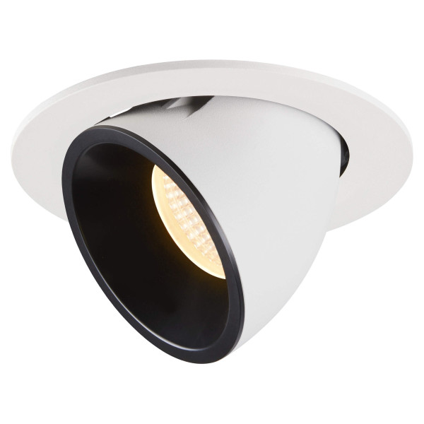 Numinos® gimble l, encastré de plafond intérieur, 20°, blanc/noir, led, 25,4w, 3000k