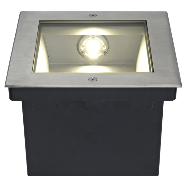 DASAR LED CARRE encastré, asymétrique, inox 316, 28W,3000K