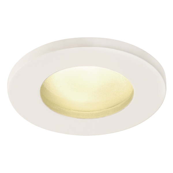 Dolix out, encastré de plafond intérieur/extérieur, rond, blanc, gu10/qpar51, 50w max, ip65