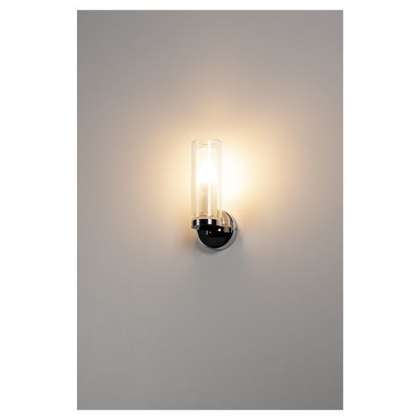 Wl 106, applique intérieure, simple, chrome, e14, 40w max, ip44