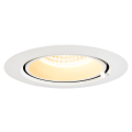 Gimble in 100, encastré de plafond intérieur, blanc mat, led, 13w, 3000k