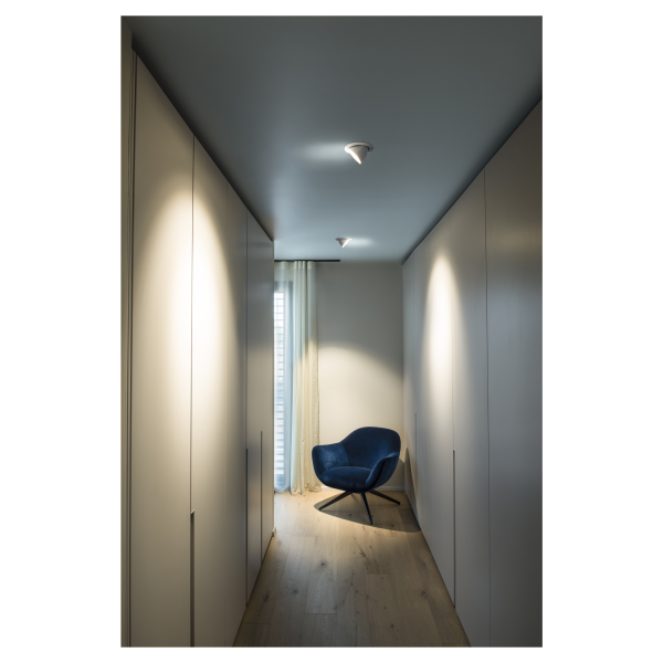 Gimble in 100, encastré de plafond intérieur, blanc mat, led, 13w, 3000k