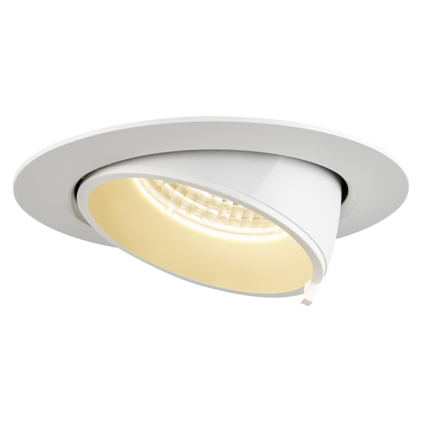 Gimble in 100, encastré de plafond intérieur, blanc mat, led, 13w, 3000k