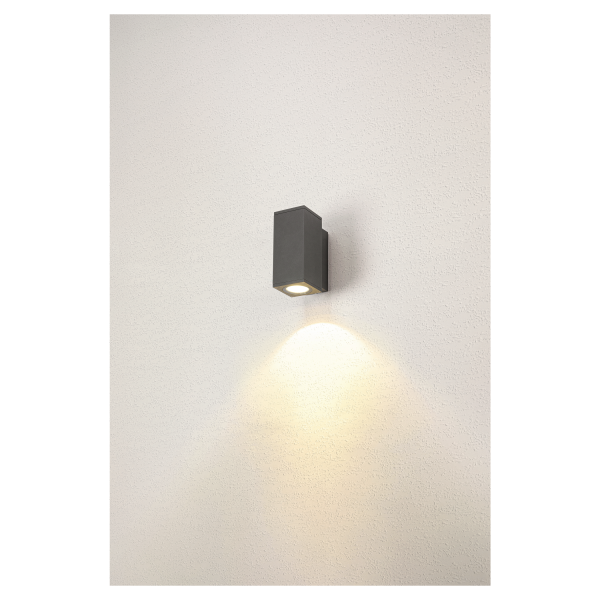 Enola, applique extérieure, carré, s, anthracite, led, 6w, 3000k/4000k, ip65