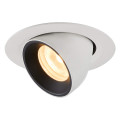 Numinos® gimble xs, encastré de plafond intérieur, 55°, blanc/noir, led, 7w, 3000k