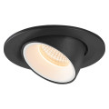 Numinos® gimble s, encastré de plafond intérieur, 40°, noir/blanc, led, 8,6w, 2700k