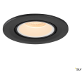 Numinos® gimble s, encastré de plafond intérieur, 40°, noir/blanc, led, 8,6w, 2700k