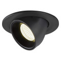 Numinos® gimble s, encastré de plafond intérieur, 40°, noir, led, 8,6w, 4000k