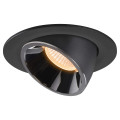 Numinos® gimble l, encastré de plafond intérieur, 20°, noir/chrome, led, 25,4w, 2700k