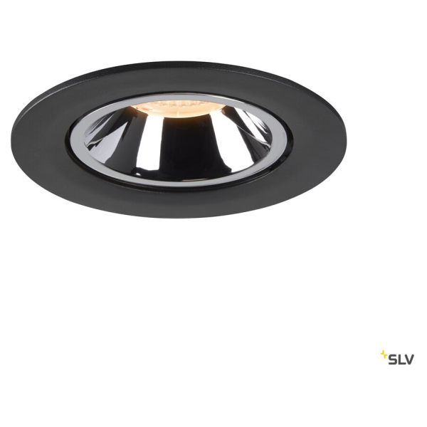 Numinos® gimble l, encastré de plafond intérieur, 20°, noir/chrome, led, 25,4w, 2700k