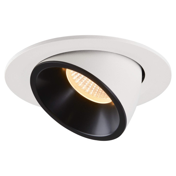 Numinos® gimble l, encastré de plafond intérieur, 20°, blanc/noir, led, 25,4w, 3000k