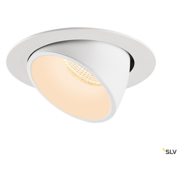 Numinos® gimble xl, encastré de plafond intérieur, 40°, blanc, led, 37,4w, 2700k