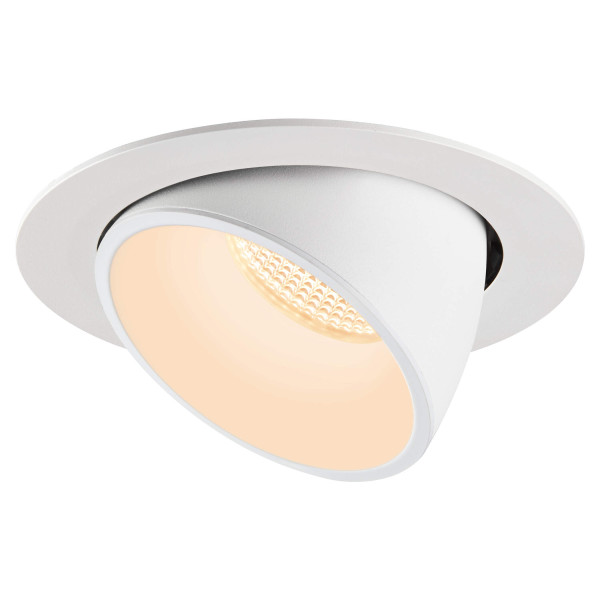 Numinos® gimble xl, encastré de plafond intérieur, 40°, blanc, led, 37,4w, 2700k