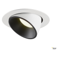 Numinos® gimble xl, encastré de plafond intérieur, 40°, blanc/noir, led, 37,4w, 4000k