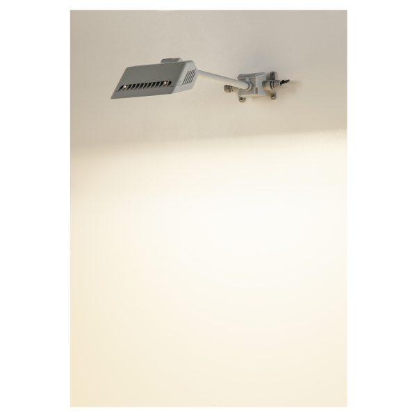 Today pro, spot sur tige extérieur, gris argent, led, 29w, 4000k, ip65