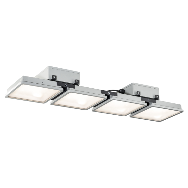 Almino, suspension intérieure, gris argent, led, 190w, 4000k