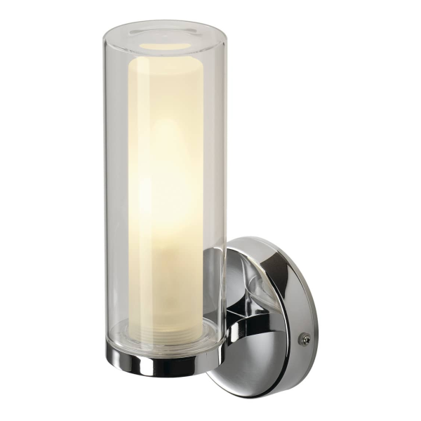 WL 105 E14, APPLIQUE CHROME, VERRE DOUBLE, E14, MAX. 40W