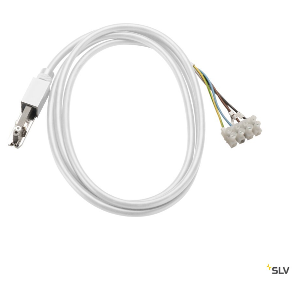 SLV by Declic D-TRACK, alimentation, avec boîte de connexion et serre-câble, blanc