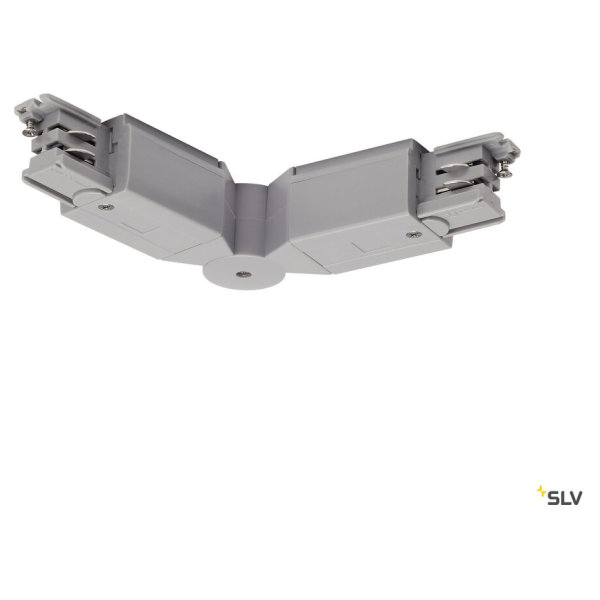 SLV by Declic S-TRACK, connecteur d'angle, gris argent