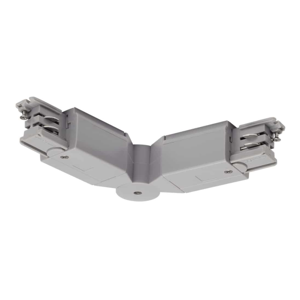 SLV by Declic S-TRACK, connecteur d'angle, gris argent