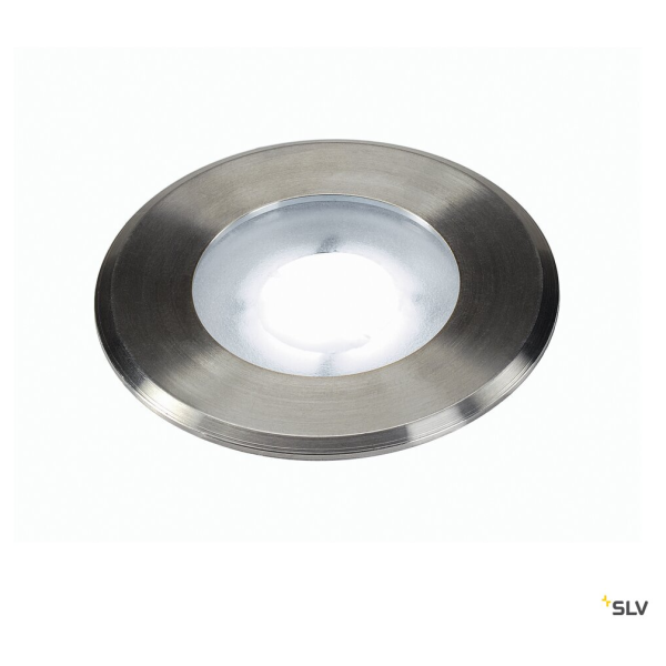 Dasar flat 230v led encastré de sol, rond, 4,3w led, blanche