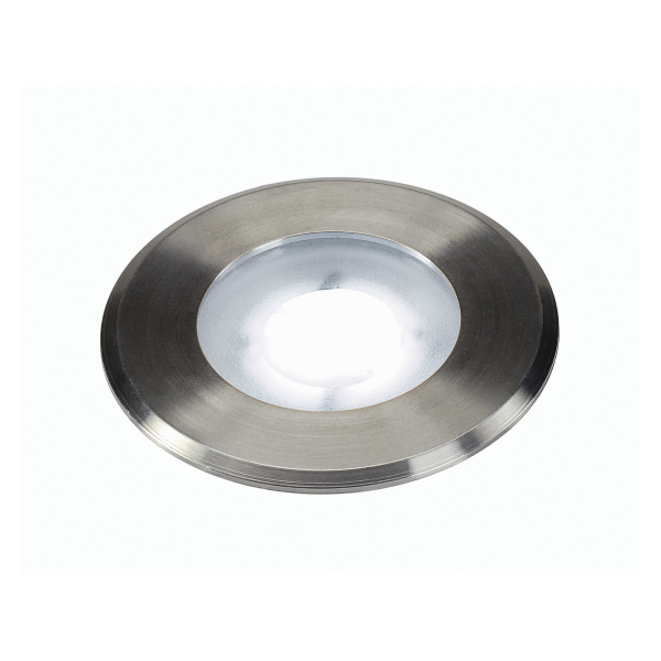 Dasar flat 230v led encastré de sol, rond, 4,3w led, blanche