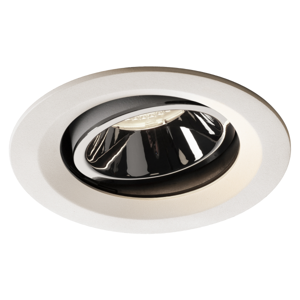 Numinos, encastré de plafond intérieur, 20°, blanc/chrome, led, 4000k, orientable