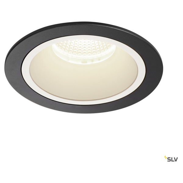 Numinos, encastré de plafond intérieur, 55°, noir/blanc, led, 4000k