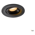 Numinos® move s, encastré de plafond intérieur, orientable, 55°, noir, led, 8,6w, 2700k