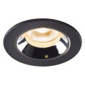 Numinos® xs, encastré de plafond intérieur, 20°, noir/chrome, led, 7w, 2700k, ip20/ip44