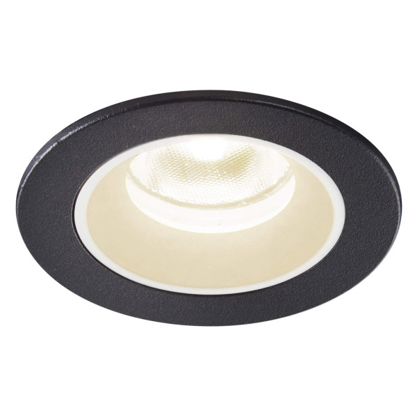 Numinos® xs, encastré de plafond intérieur, 55°, noir/blanc, led, 7w, 4000k, ip20/ip44