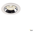 Numinos® xs, encastré de plafond intérieur, 20°, blanc/chrome, led, 7w, 4000k, ip20/ip44