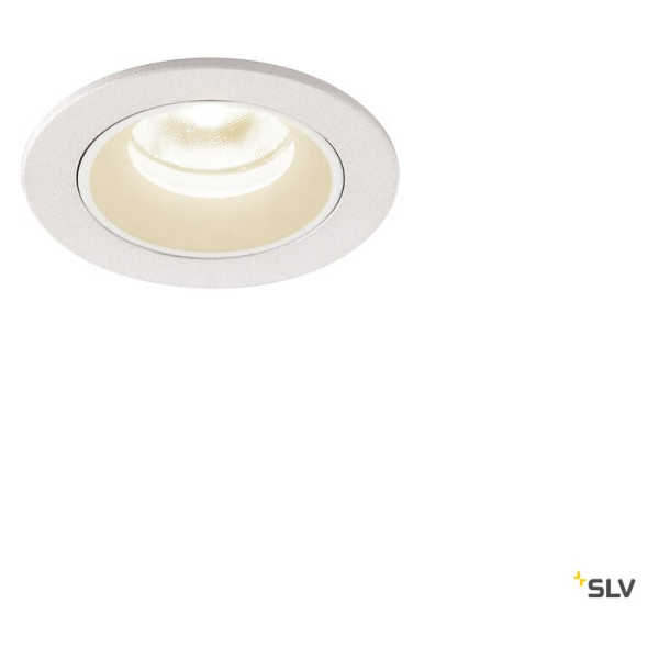 Numinos® xs, encastré de plafond intérieur, 55°, blanc, led, 7w, 4000k, ip20/ip44
