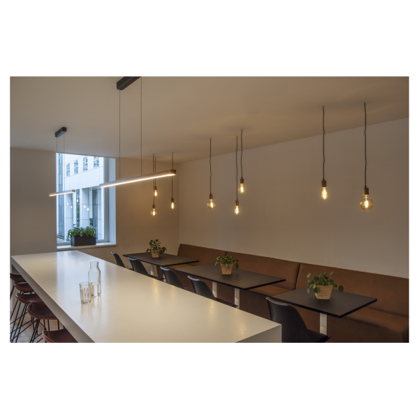 SLV by Declic VINCELLI 2, suspension, LED 29W, 2700K, variable, bambou clair